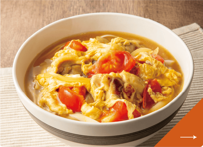 トマたまカレーうどん