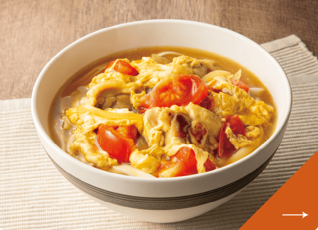 トマたまカレーうどん