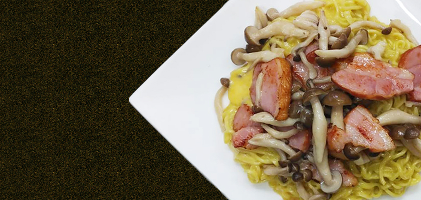ラーメンでつくるカルボナーラへのリンク