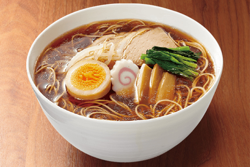 乾麺物語しょうゆらーめんの調理例