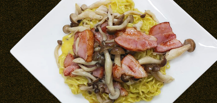 ラーメンでつくるカルボナーラへのリンク