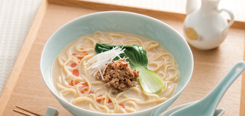 豆乳とあわせて！汁あり担々麺へのリンク