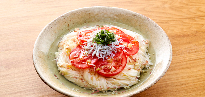 冷しトマトとしらすミョウガの絶品ぶっかけへのリンク
