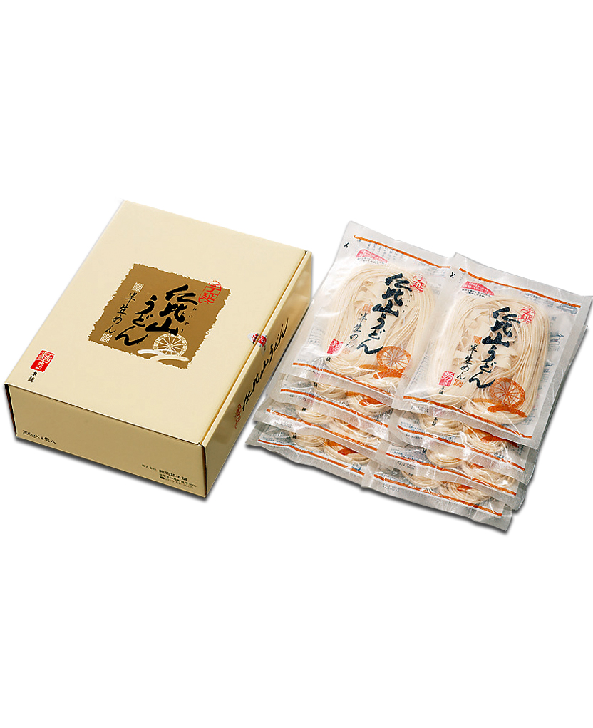 手延　仁比山うどん（半生めん）パッケージ